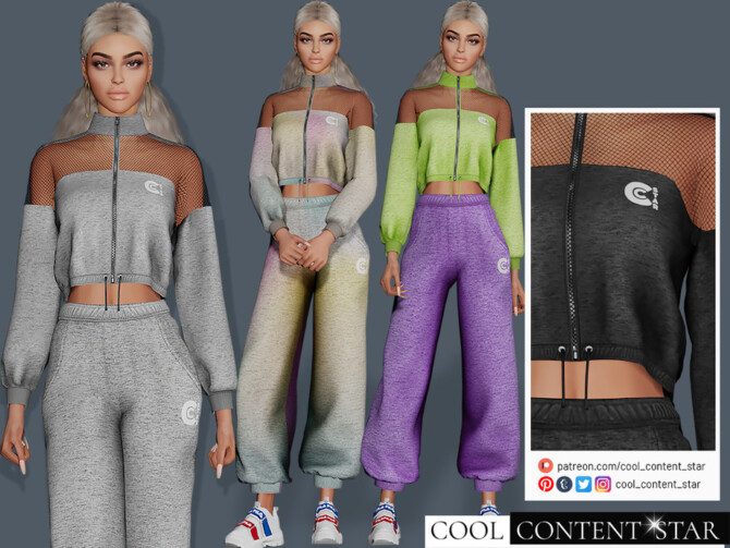 Sims 4 Long Sleeve Top with Net by sims2fanbg at TSR