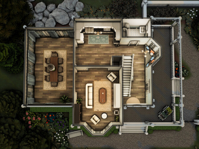 Sims 4 Shandon House by xogerardine at TSR