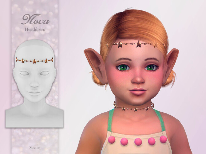 Sims 4 Nova Headdress Toddler by Suzue at TSR