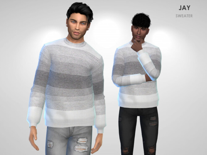 Sims 4 Jay Sweater by Puresim at TSR
