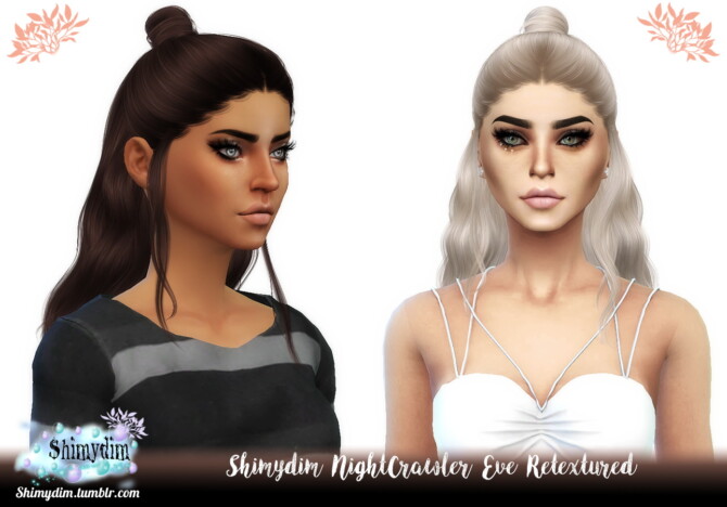 Sims 4 NightCrawler Eve Hair Retexture at Shimydim Sims