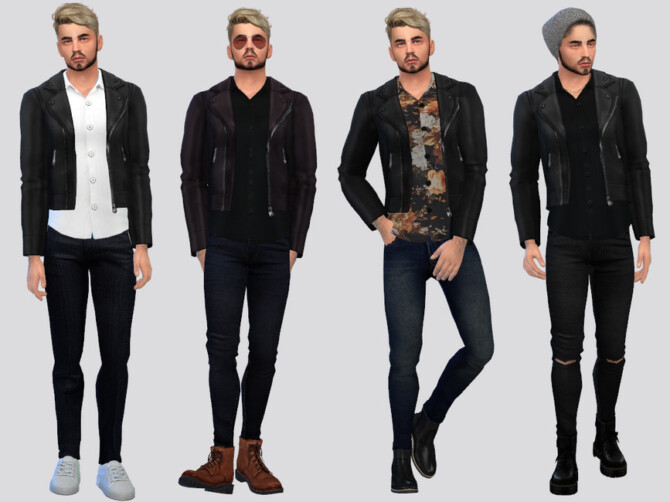Sims 4 Leather Jacket by McLayneSims at TSR