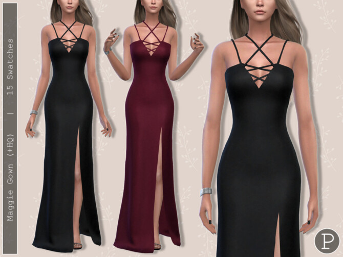 Sims 4 Maggie Gown by Pipco at TSR