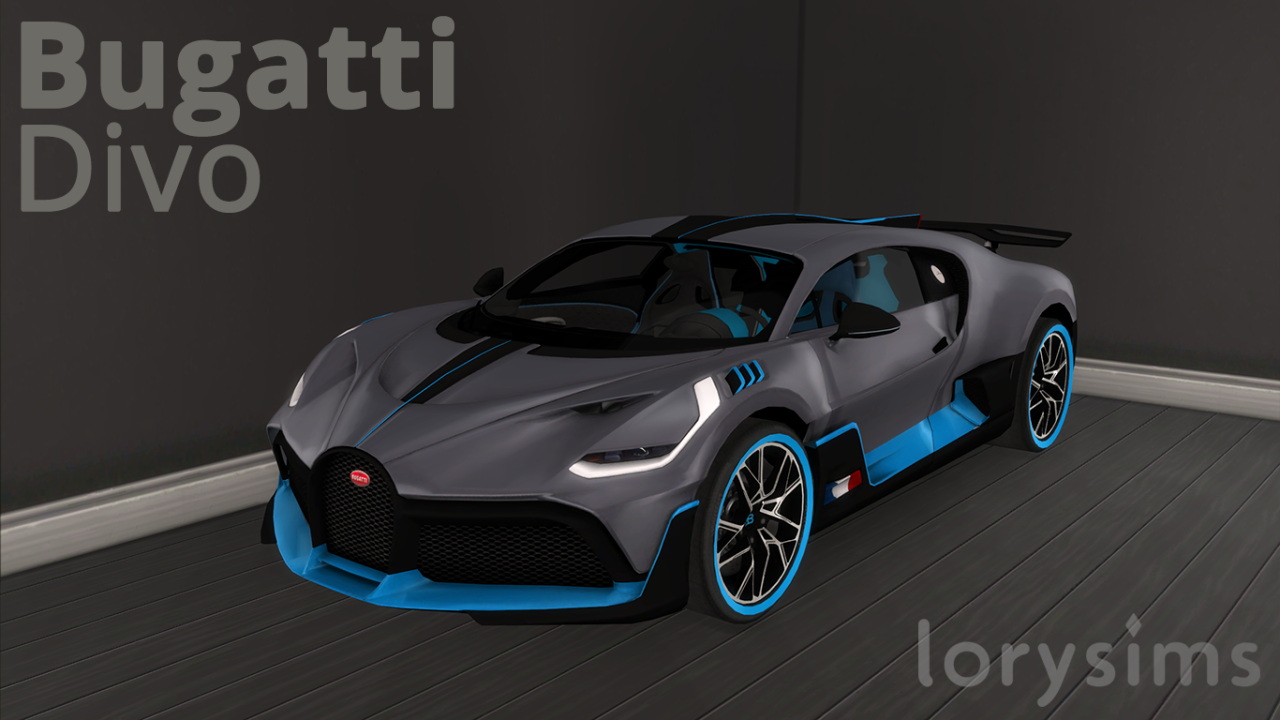 2019 Bugatti Divo at LorySims » Sims 4 Updates