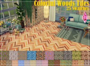 Colorful Wood Tiles at Annett’s Sims 4 Welt
