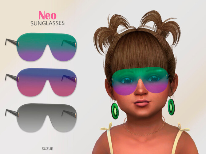 Sims 4 Neo Sunglasses Toddler by Suzue at TSR
