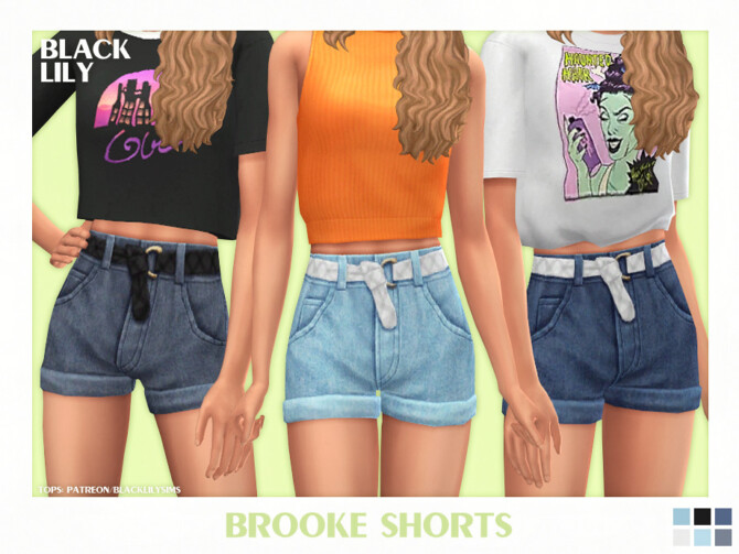 Sims 4 Brooke Shorts by Black Lily at TSR