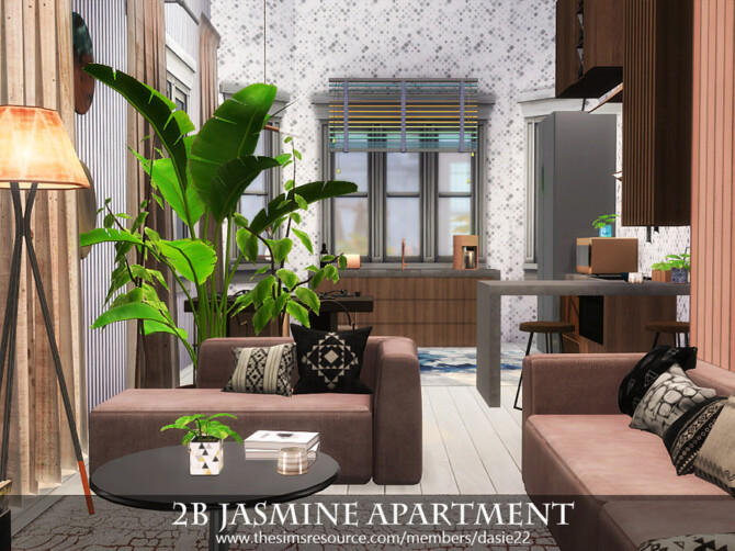 Sims 4 2B Jasmine Apartament by dasie2 at TSR