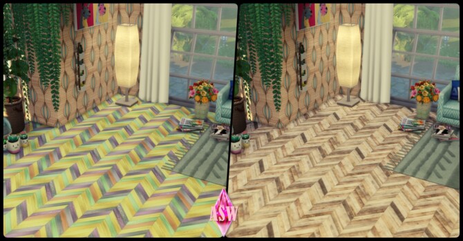 Sims 4 Colorful Wood Tiles at Annett’s Sims 4 Welt