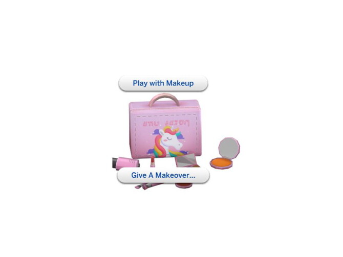 Sims 4 Functional toddler makeup kit by PandaSamaCC at TSR