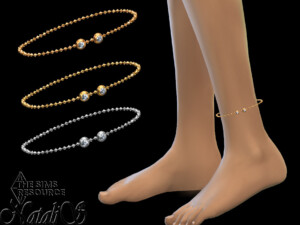 Bezel crystal chain anklet by NataliS at TSR