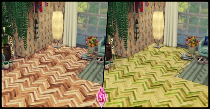 Sims 4 Colorful Wood Tiles at Annett’s Sims 4 Welt