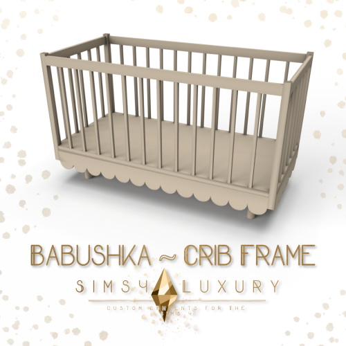 Sims 4 Babushka Collection Crib frame at Sims4 Luxury