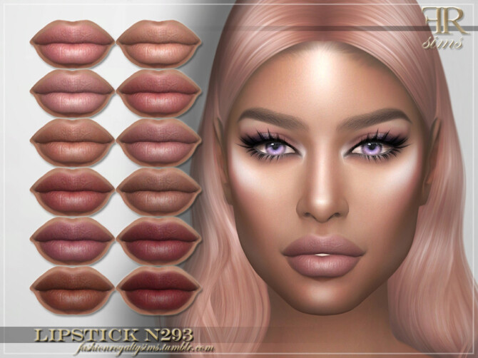 Sims 4 Lipstick N293 by FashionRoyaltySims at TSR