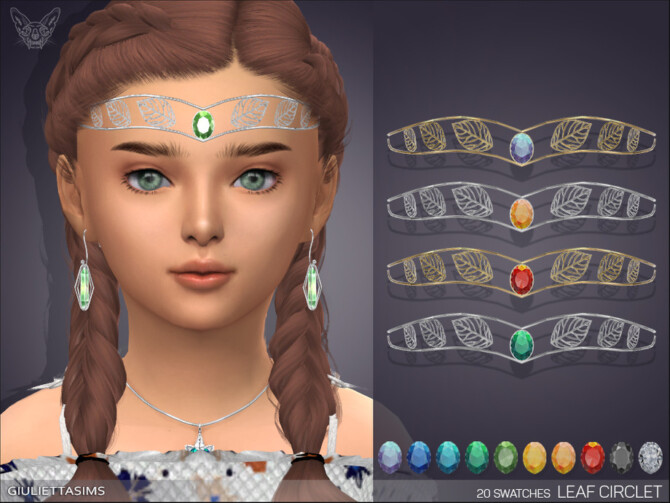 Sims 4 Leaf Circlet For Kids by feyona at TSR