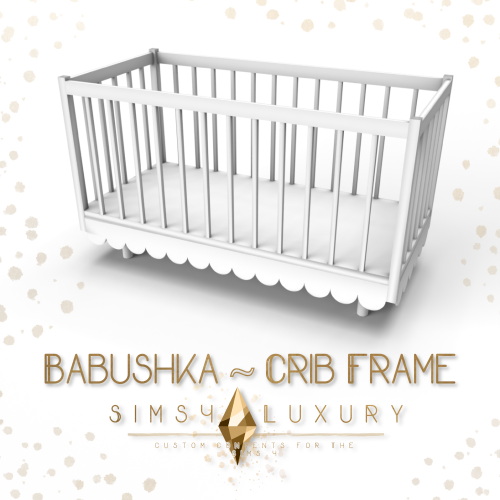 Sims 4 Babushka Collection Crib frame at Sims4 Luxury