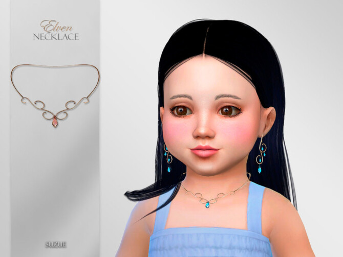 Sims 4 Elven Necklace Toddler by Suzue at TSR