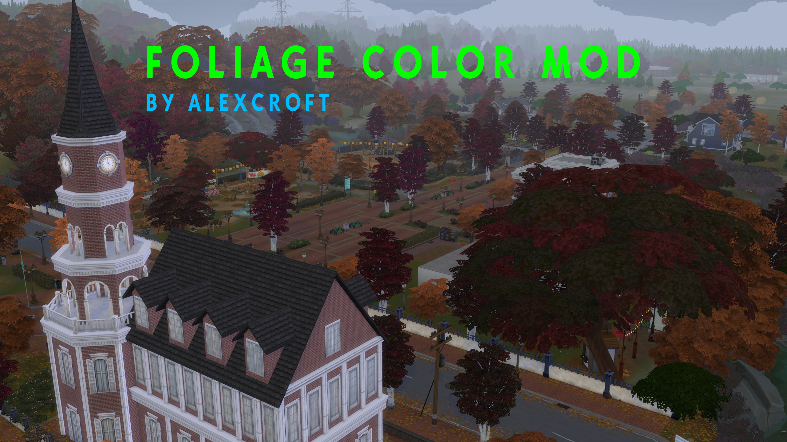 Change Foliage Color Mod by AlexCroft at Mod The Sims 4 » Sims 4 Updates