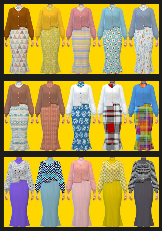 Sims 4 Incheon Arrivals Kit Outfits Recolors at Annett’s Sims 4 Welt