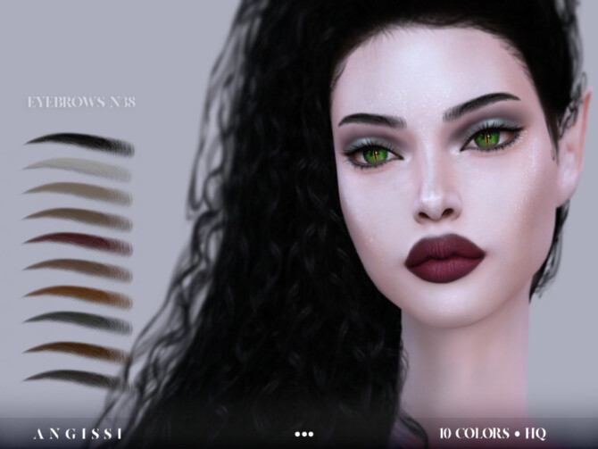 Sims 4 Eyebrows   N38 by ANGISSI at TSR