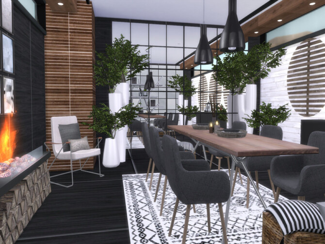 Sims 4 Luna Dining Room by Suzz86 at TSR