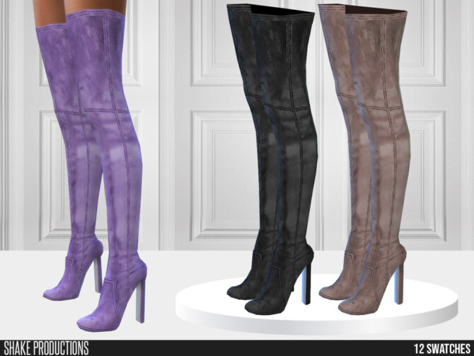 Sims 4 771 High Heeled Boots by ShakeProductions at TSR