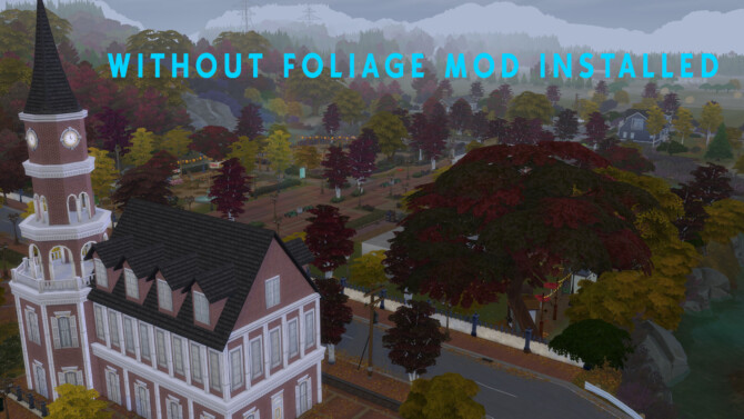 Sims 4 Change Foliage Color Mod by AlexCroft at Mod The Sims 4