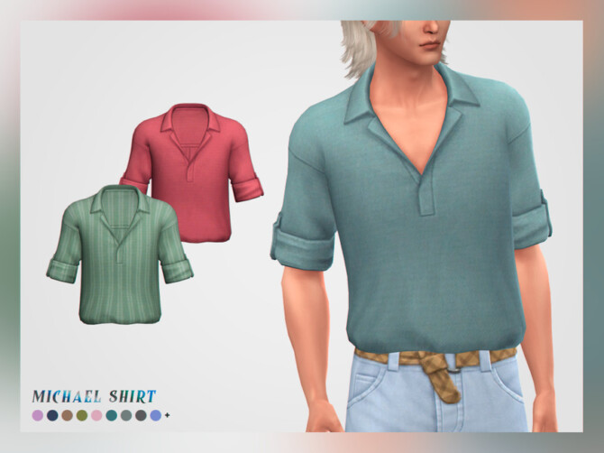 Sims 4 Michael Shirt by pixelette at TSR