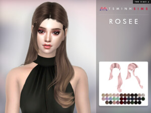 Rosee Hair by TsminhSims at TSR