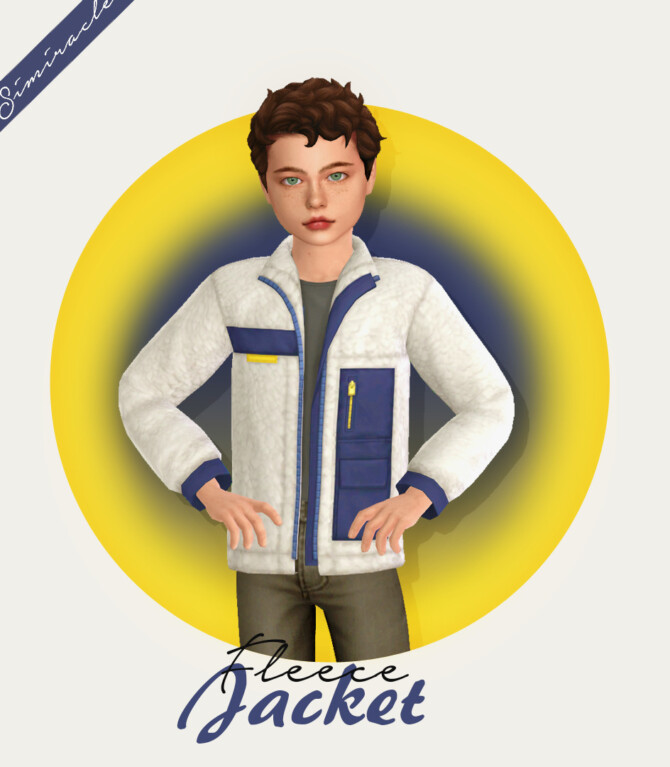 Sims 4 Fleece Jacket Kids Version at Simiracle