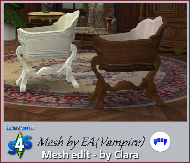Sims 4 Baby crib by Clara at All 4 Sims
