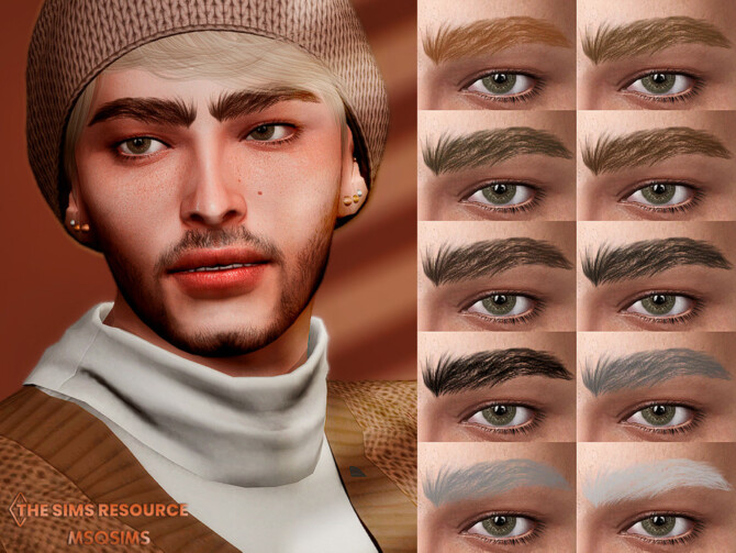 Sims 4 Milo Eyebrows by MSQSIMS at TSR
