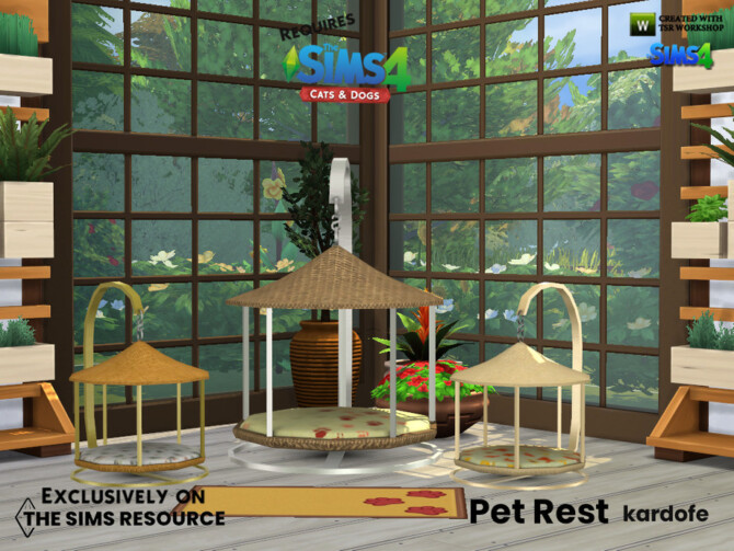 Sims 4 Pet rest by kardofe at TSR