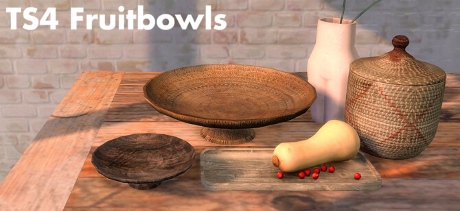 Sims 4 Recolors of ATS’ Mexican Fruit Bowl at Riekus13