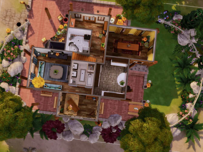Sims 4 Family Cabin by GenkaiHaretsu at TSR