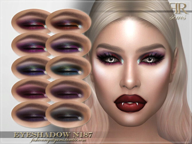 Sims 4 Eyeshadow N187 by FashionRoyaltySims at TSR