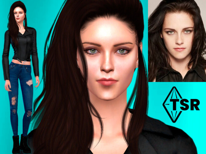 Sims 4 Kristen Stewart by DarkWave14 at TSR