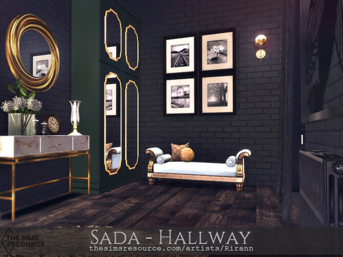 Sims 4 Sada   Hallway by Rirann at TSR