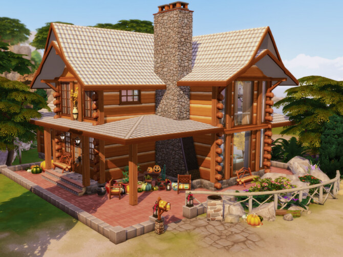 Sims 4 Family Cabin by GenkaiHaretsu at TSR
