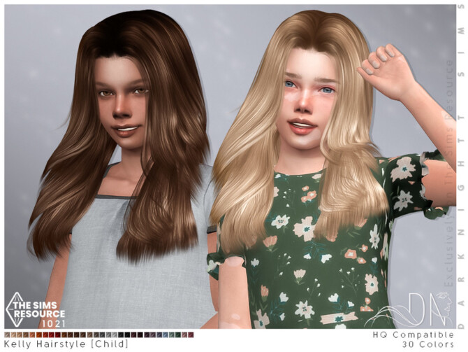 Sims 4 Kelly Hairstyle [Child] by DarkNighTt at TSR