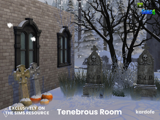 Sims 4 Tenebrous Room by kardofe at TSR