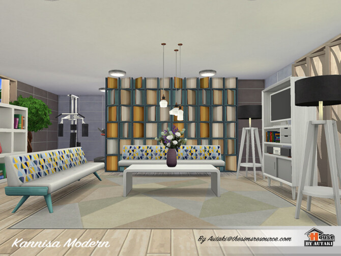 Sims 4 Kannisa Modern House by autaki at TSR
