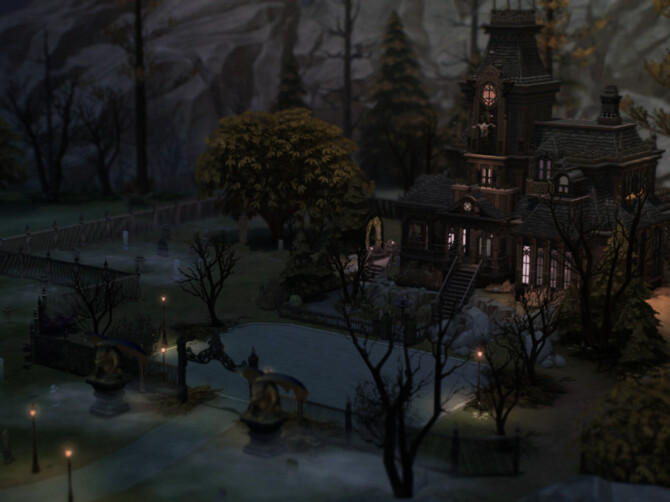 Sims 4 Black Widow House by VirtualFairytales at TSR