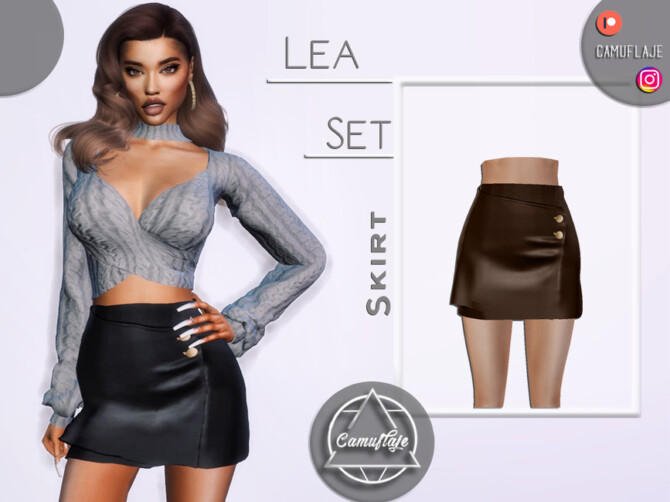 Sims 4 Lea Set   Skirt by Camuflaje at TSR