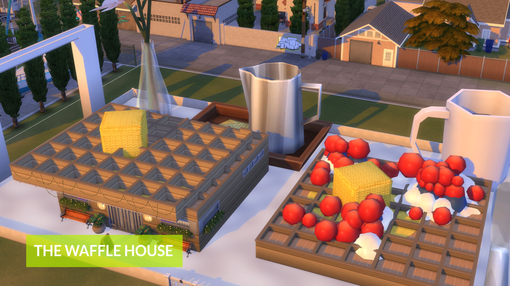 The Waffle House by Simooligan at Mod The Sims 4 » Sims 4 Updates