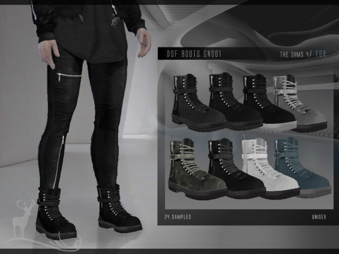 Sims 4 Boots GN001 by DanSimsFantasy at TSR