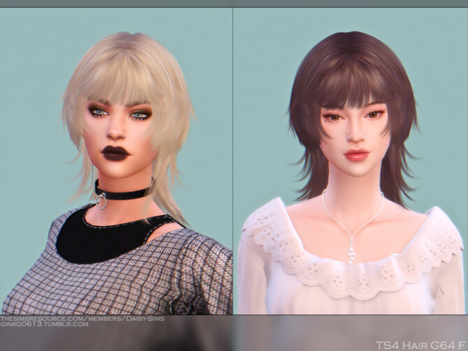 Sims 4 Female Hair G64 by Daisy Sims at TSR