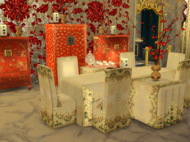Sims 4 Dining Room Set at Anna Quinn Stories
