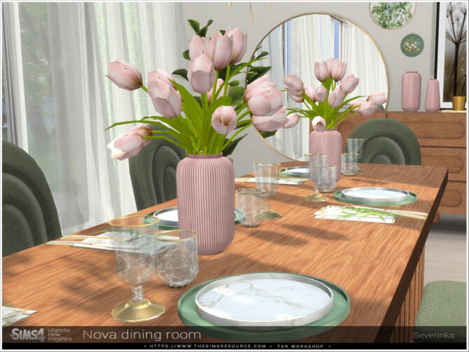 Sims 4 Nova dining room by Severinka at TSR