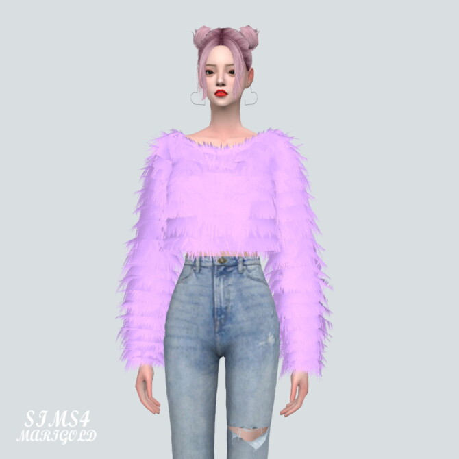 Sims 4 Fur Sweater v1 at Marigold